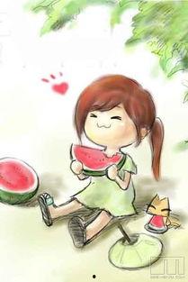 吃瓜女动漫图,吃瓜女与动漫图的故事